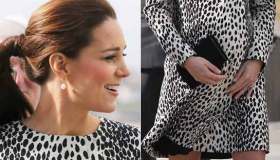 Kate Middleton in versione animalier mimetizza il pancione