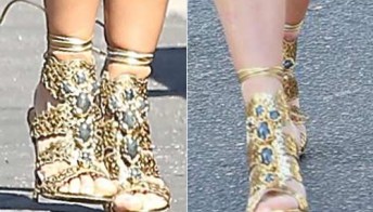 I sandali “stretti” di Kim Kardashian