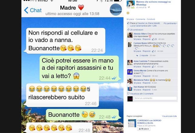 Mamme Che Scrivono Messaggi Su Whatsapp Dilei