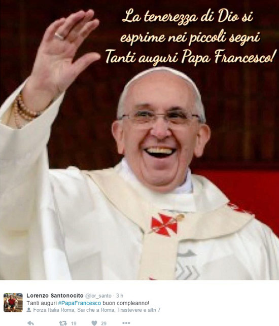 Papa Francesco Gli Auguri Social Dilei