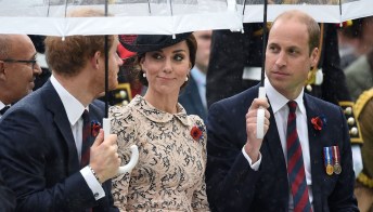 Kate Middleton tra William e Harry d’Inghilterra