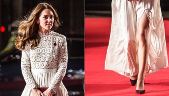Kate Middleton, spacco vertiginoso sul red carpet