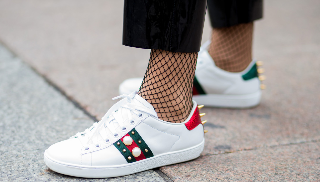 scarpe gucci indossate