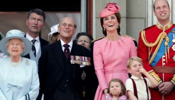 Kate Middleton in rosa al Trooping the Colour 2017