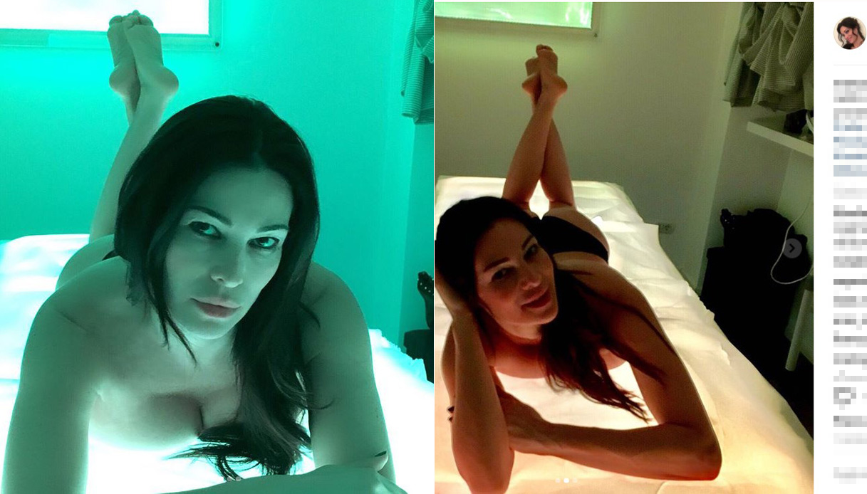 Manuela Arcuri topless instagram