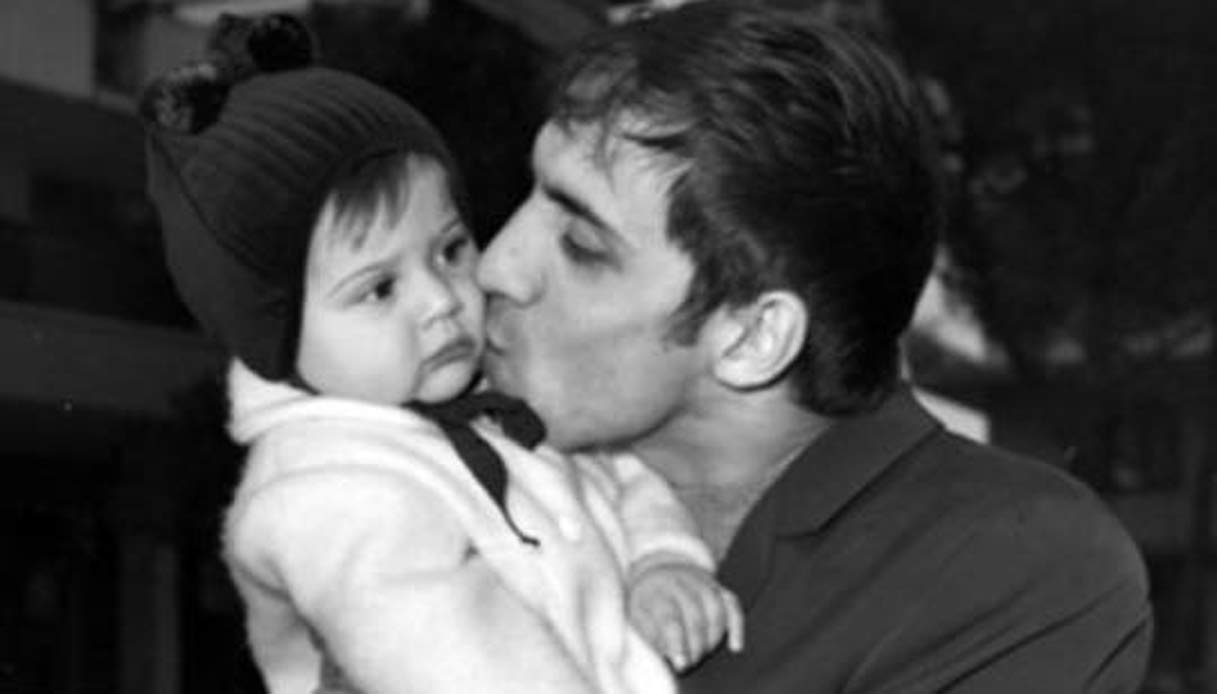 Rosita Celentano con il papà Adriano / Foto: DiLei