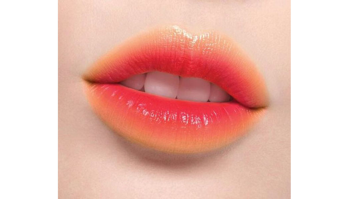 Labbra gradient arancio
