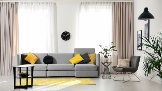 La coppia colore perfetta in casa è quella di giallo e grigio