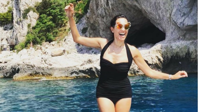 Caterina Balivo su Instagram vince la paura dei tuffi