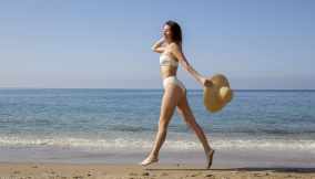 in forma in spiaggia