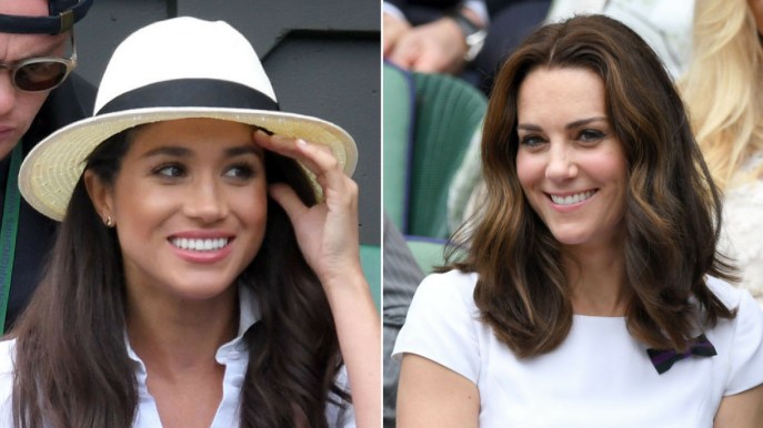 Meghan Markle e Kate Middleton insieme a Wimbledon senza i mariti