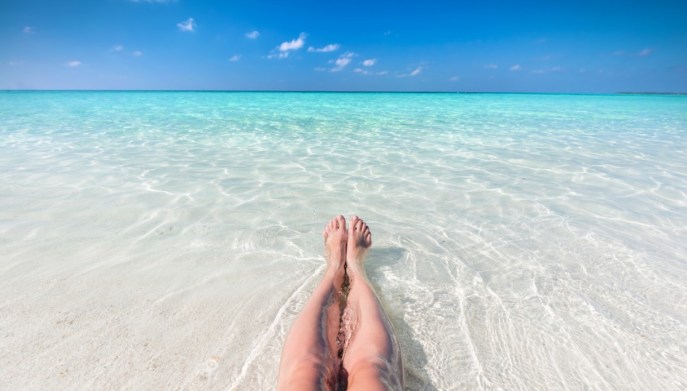 Spiaggia di Sabbia di mare sulla pelle, un alleato anti cellulitemare sulla pelle, un alleato anti cellulite