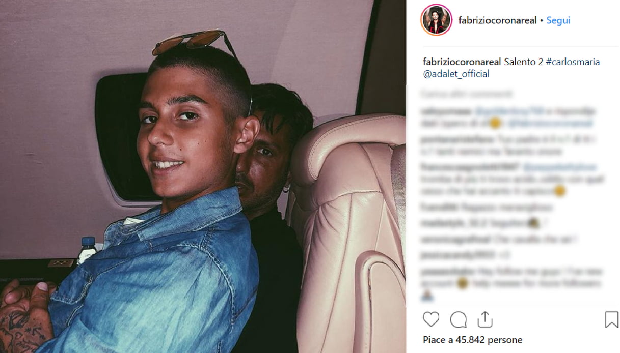 Fabrizio Corona e Carlos Instagram