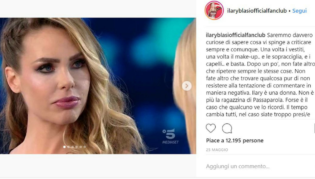 Per Chi Ha Perso La Testa Ilary Blasi