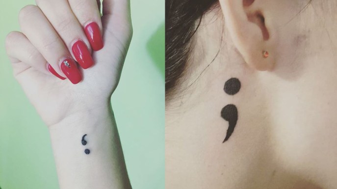 Il “punto e virgola”: un tattoo per chi lotta contro il buio