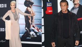 Brigitte Nielsen: red carpet con l’ex marito Sylvester Stallone