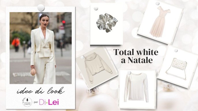 Outfit total white per le feste, consigli di stile