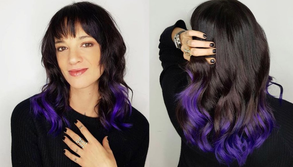 I Nuovi Capelli Viola Di Asia Argento Dilei