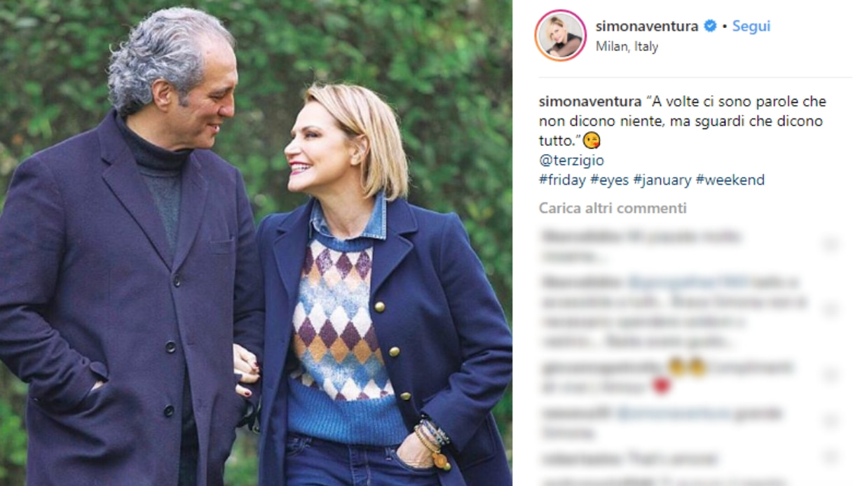 Simona Ventura e Giovanni Terzi Instagram
