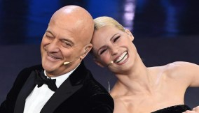 Claudio Bisio con Michelle Hunziker