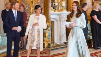 Kate Middleton e Meghan Markle, look a confronto a Buckingham Palace
