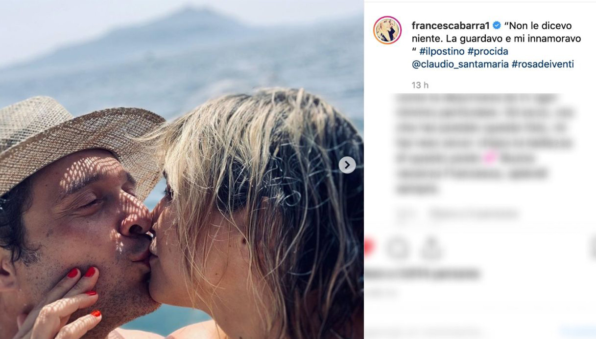 Francesca Barra e Claudio Santamaria Instagram