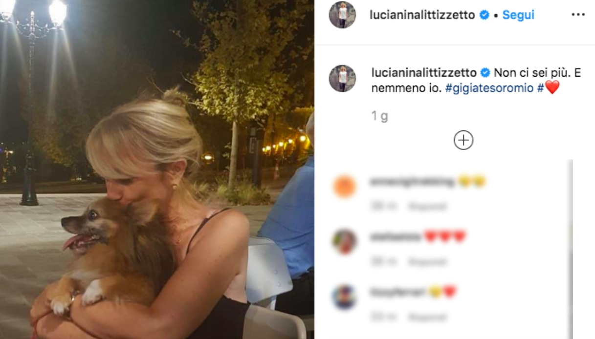 Luciana Littizzetto addio cane Instagram