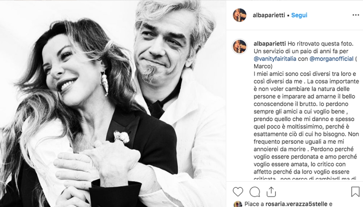 Il post di Alba Parietti Instagram