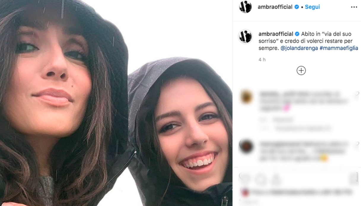 Ambra Angiolini su Instagram con la figlia (identica) | DiLei