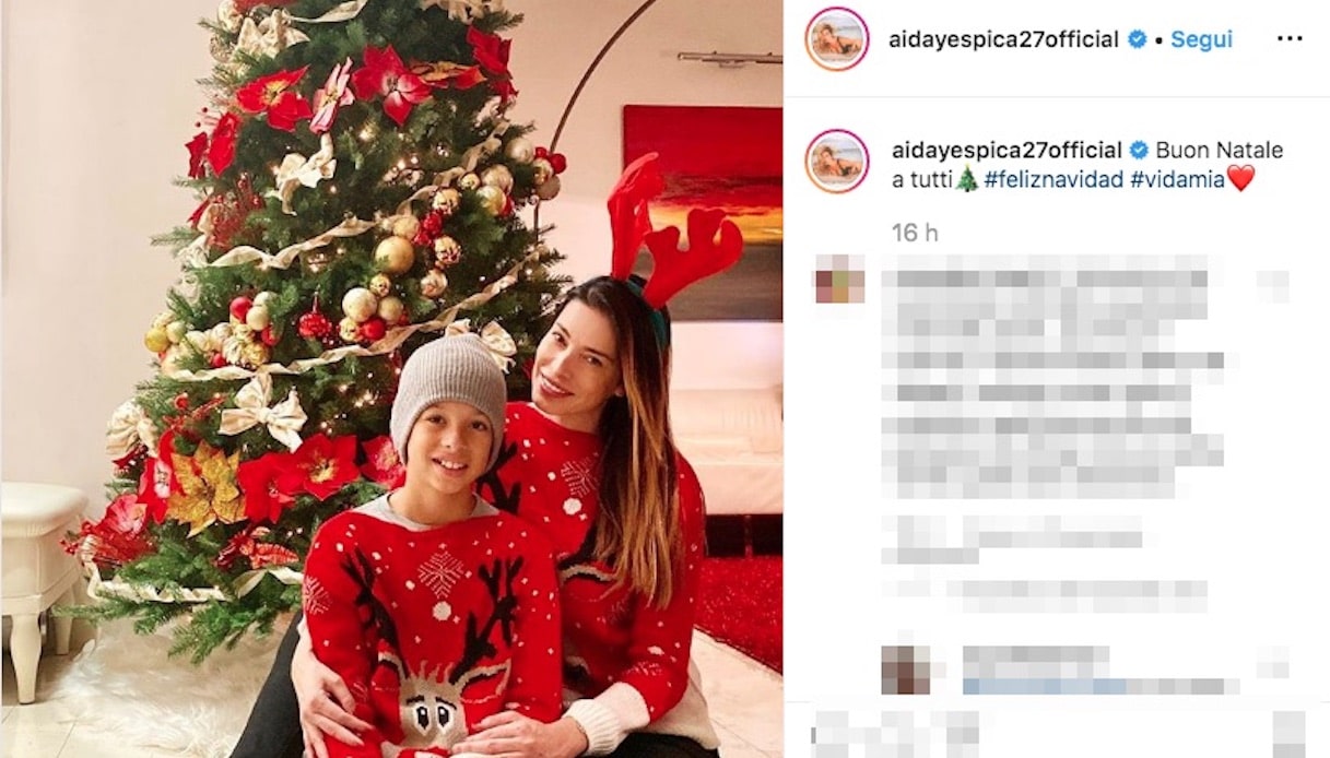 Buon Natale Ai Figli.Aida Yespica La Foto Con Il Figlio Dopo La Confessione In Tv Dilei