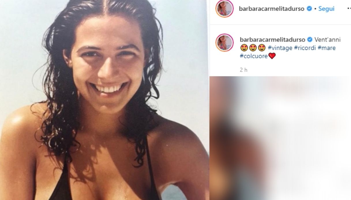 Barbara D'Urso, la foto d'annata su Instagram incanta