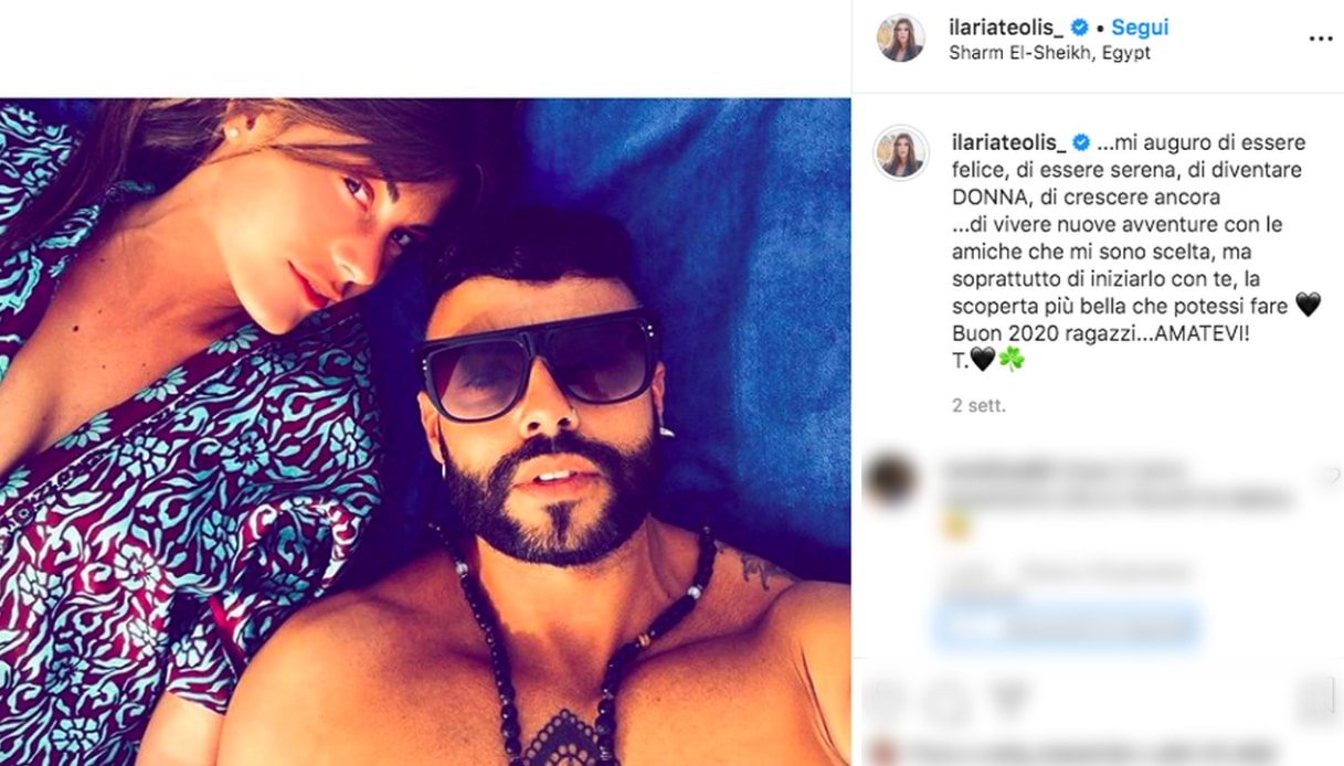 Ilaria Teolis e il fidanzato su Instagram