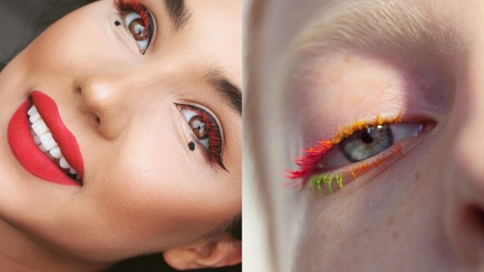 Ciglia colorate: il nuovo trend makeup che spopola sui social