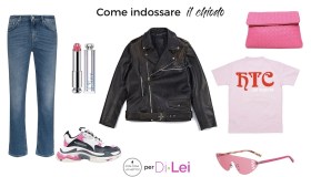 Chiodo in pelle: idee di look glam