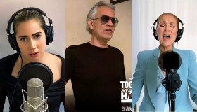 Lady Gaga, Bocelli e Dion cantano insieme e commuovono