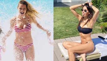Michelle Hunziker ed Elisabetta Gregoraci: su Instagram bikini a confronto