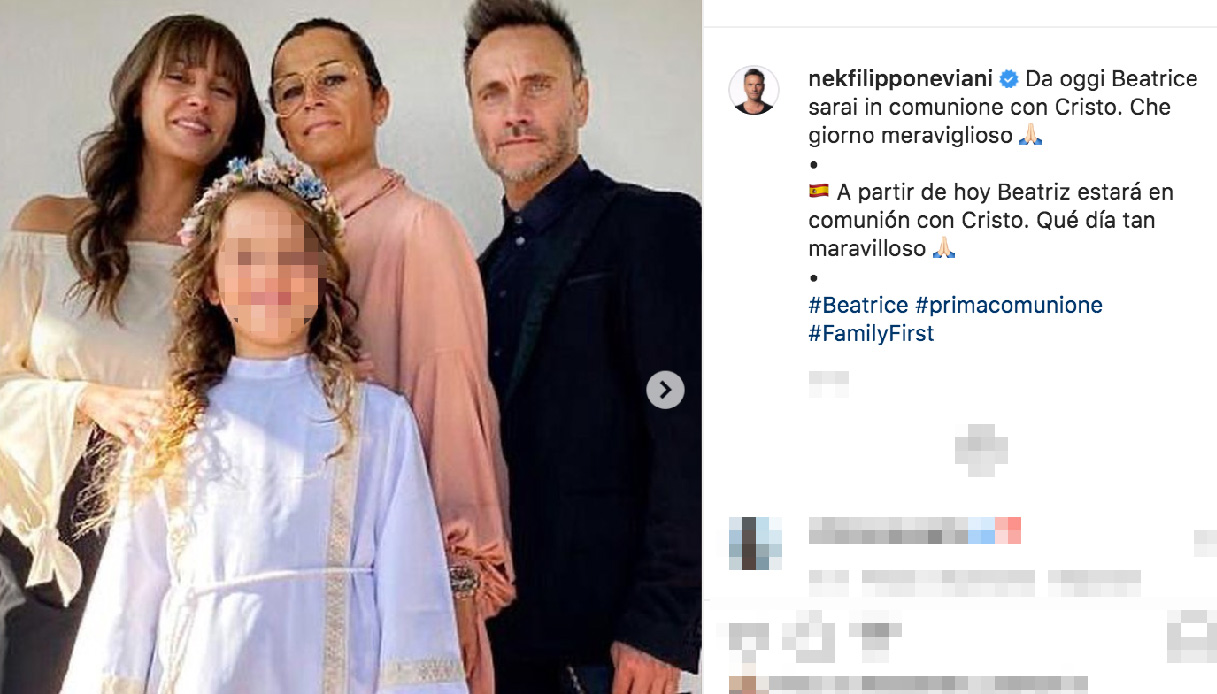 Nek e la famiglia Instagram