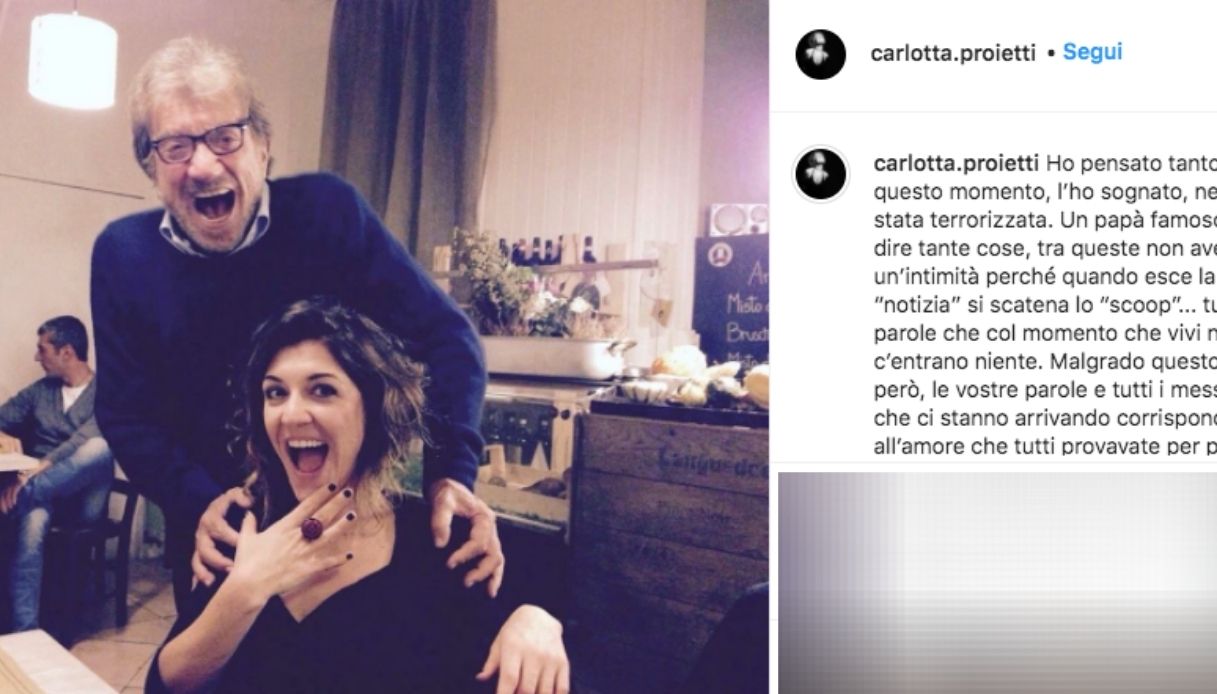 Carlotta e Gigi Proietti Instagram