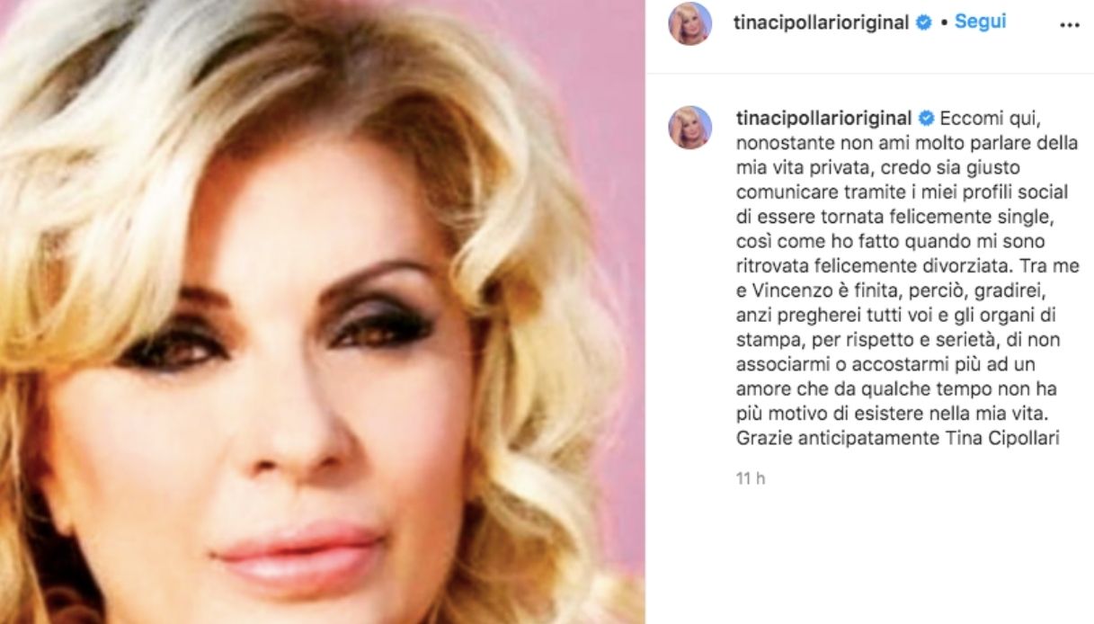 Tina Cipollari Instagram