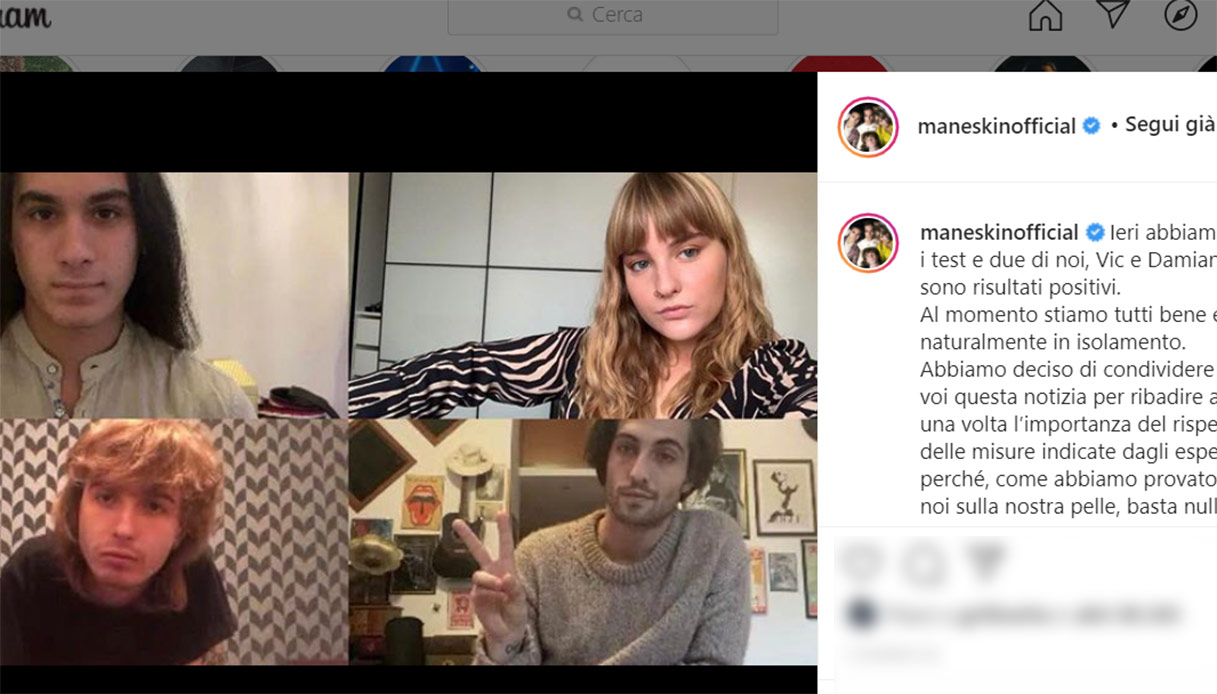 Maneskin, damiano e victoria positivi: “basta nulla, fate attenzione Maneskin, Damiano e Victoria positivi: “Basta nulla, fate attenzione