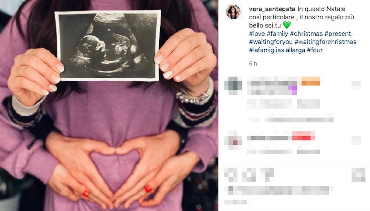 Vera Santagata, l'annuncio della gravidanza