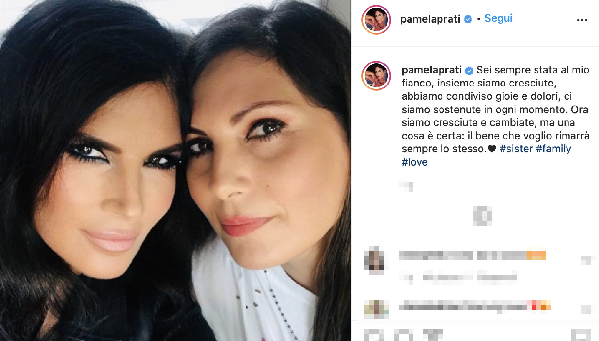Pamela Prati e la sorella su Instagram