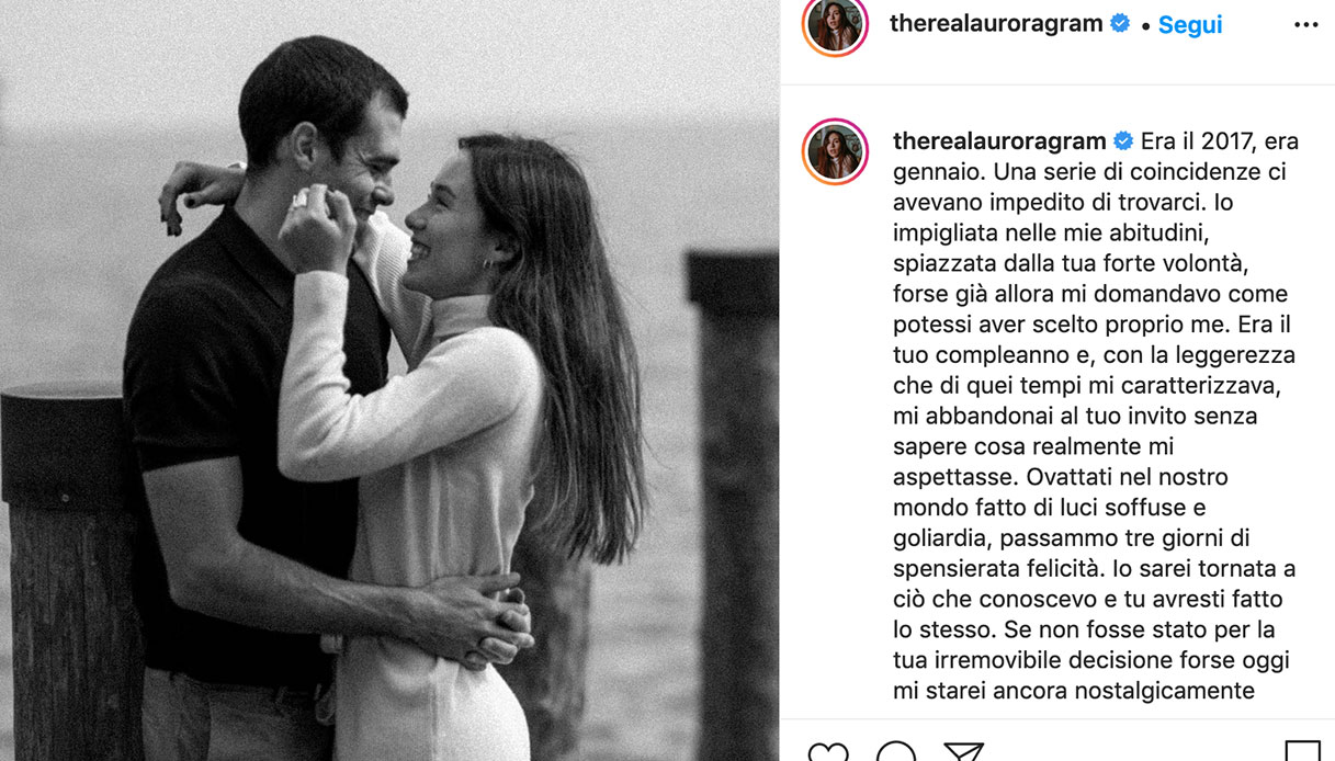 Aurora Ramazzotti, il post su Instagram