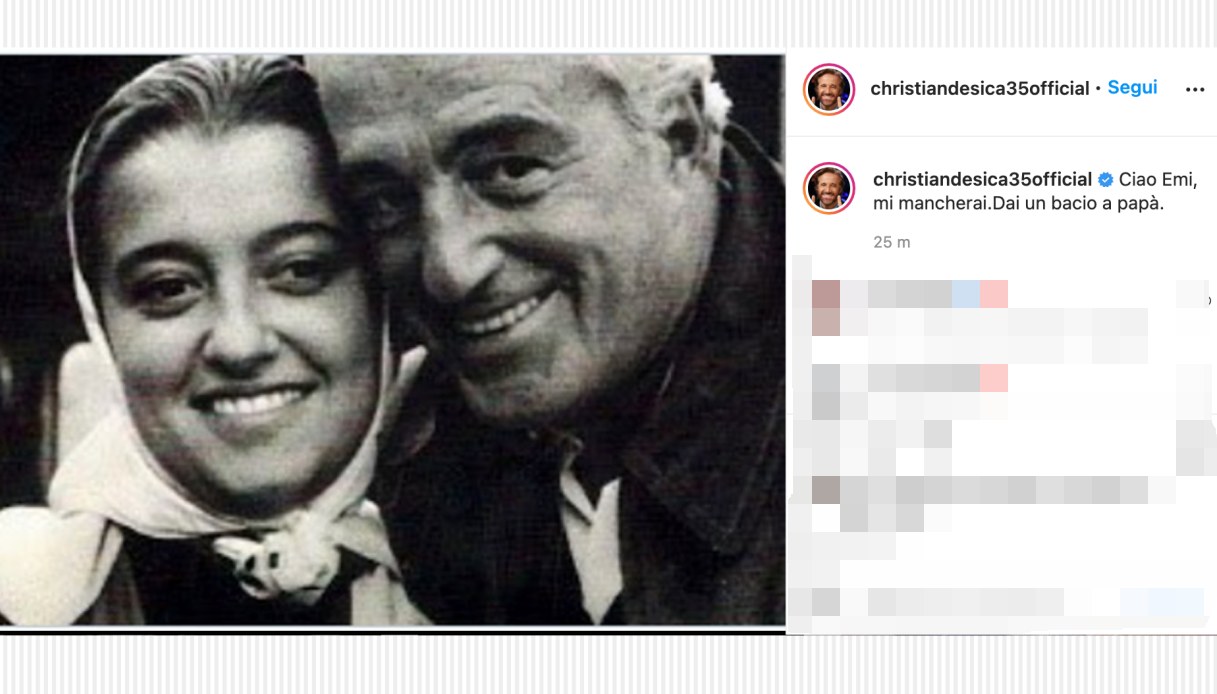 Christian De Sica su Instagram