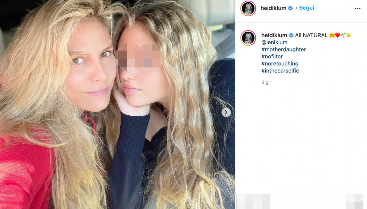 Heidi Klum su Instagram