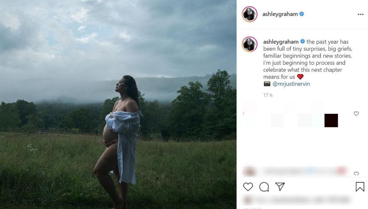 Ashley Graham il post su Instagram