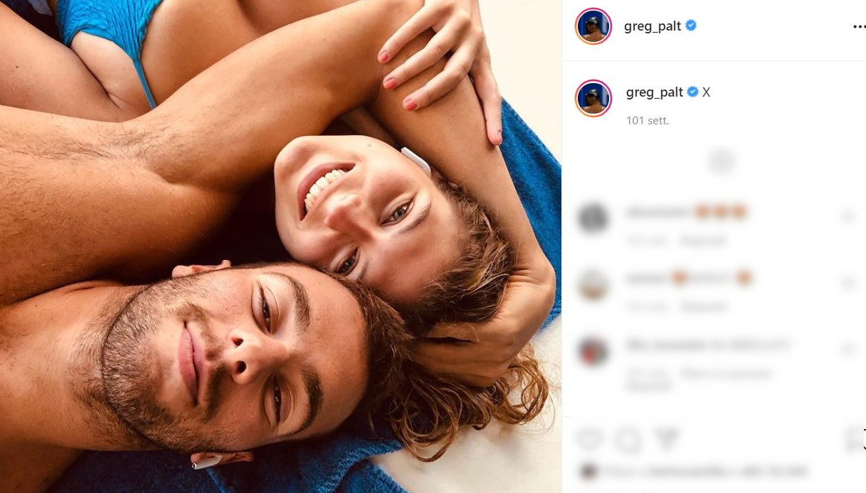 Gregorio Paltrinieri e Letizia Ruoli su Instagram