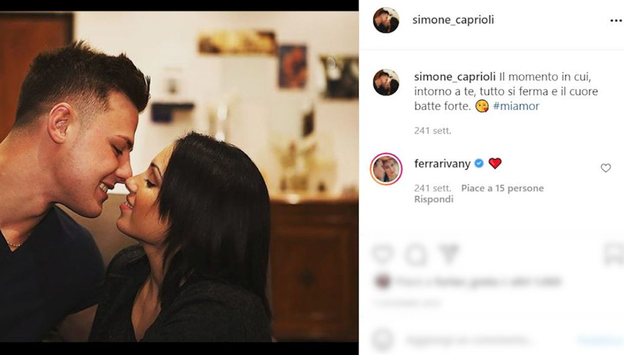 Vanessa Ferrari e Simone Caprioli su Instagram
