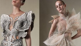 Un volo haute couture dalla luna alla terra per Iris van Herpen