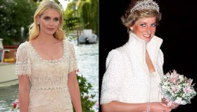 Kitty Spencer, il look bianco a Venezia ispirato a Lady Diana